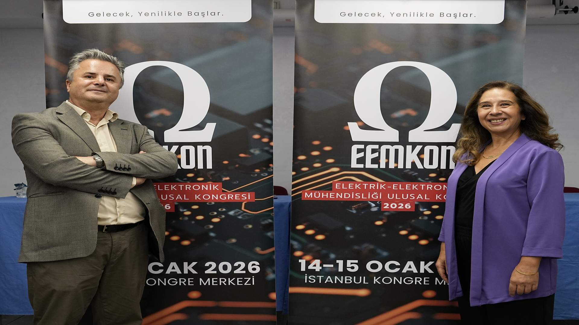 Emo İstanbul Şubesi yönetim kurulu başkanı burak daşdemir hannover fairs turkey genel müdür yardımcısı belkıs ertaşkın
